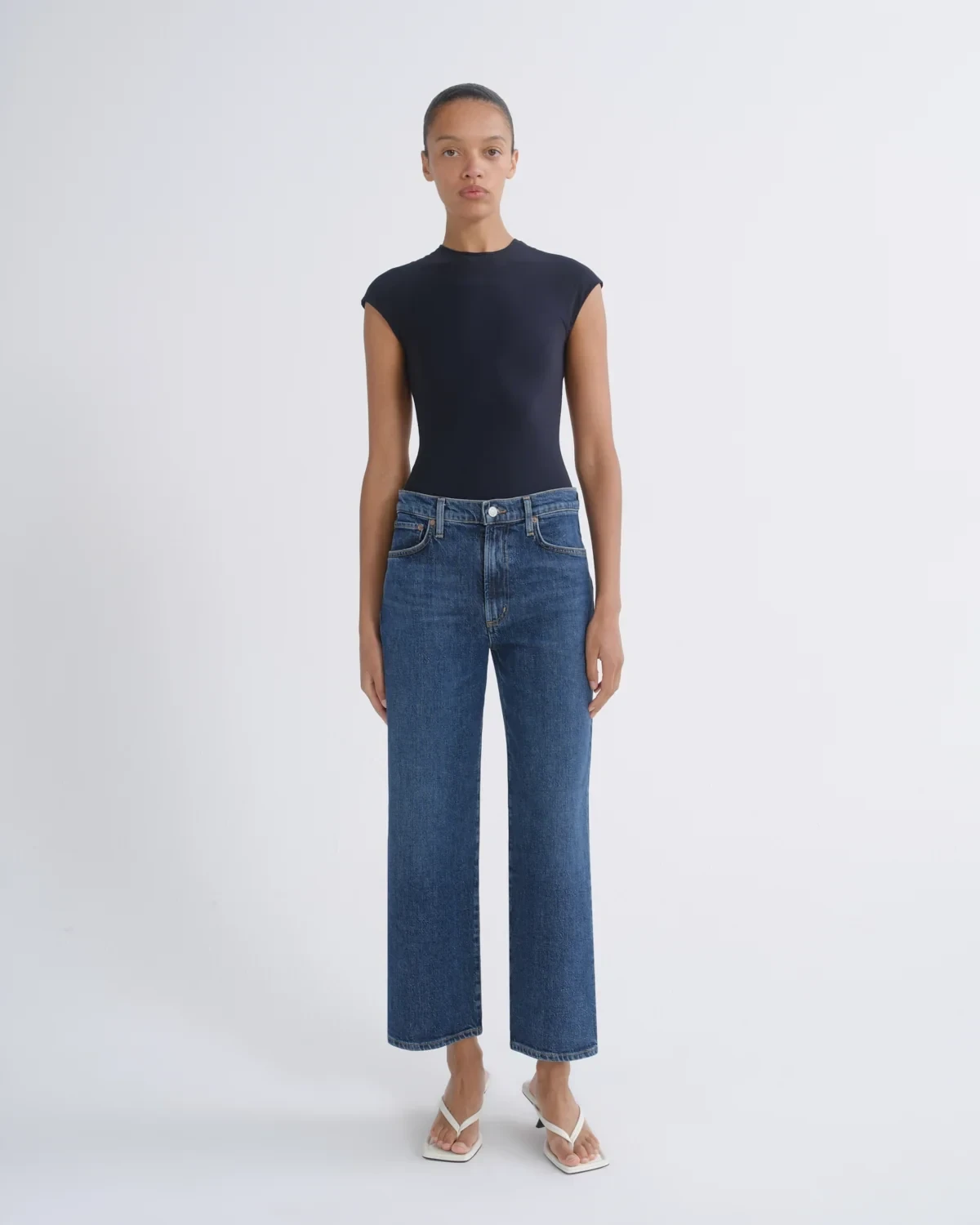 Harper Crop Jean (Comfort Stretch) in Echo