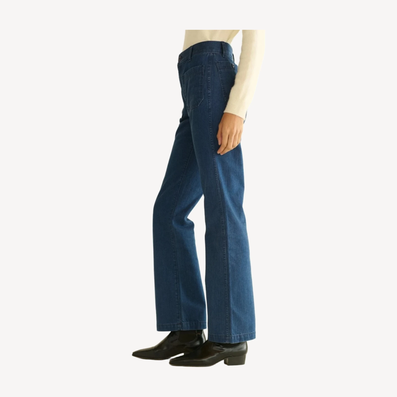 MARITIME MID RISE JEAN -- SIRENES WASH