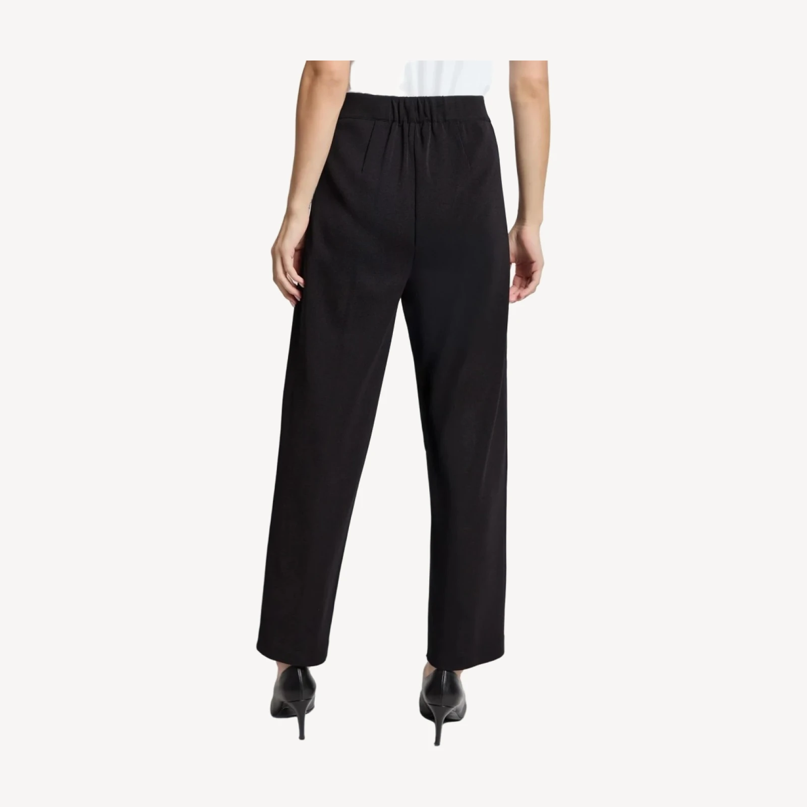 Nancy Straight Leg Mylana Knit Pant, Black - True Fit