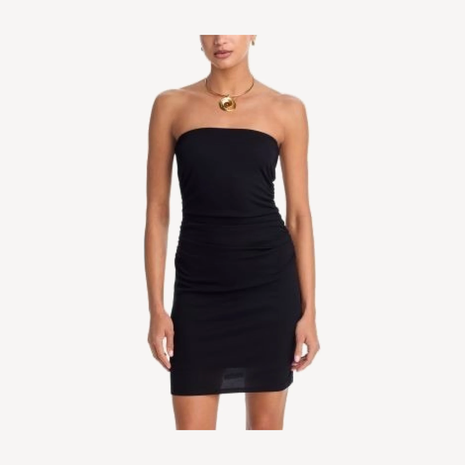 Aqua Mesh Strapless Mini Dress - Exclusive