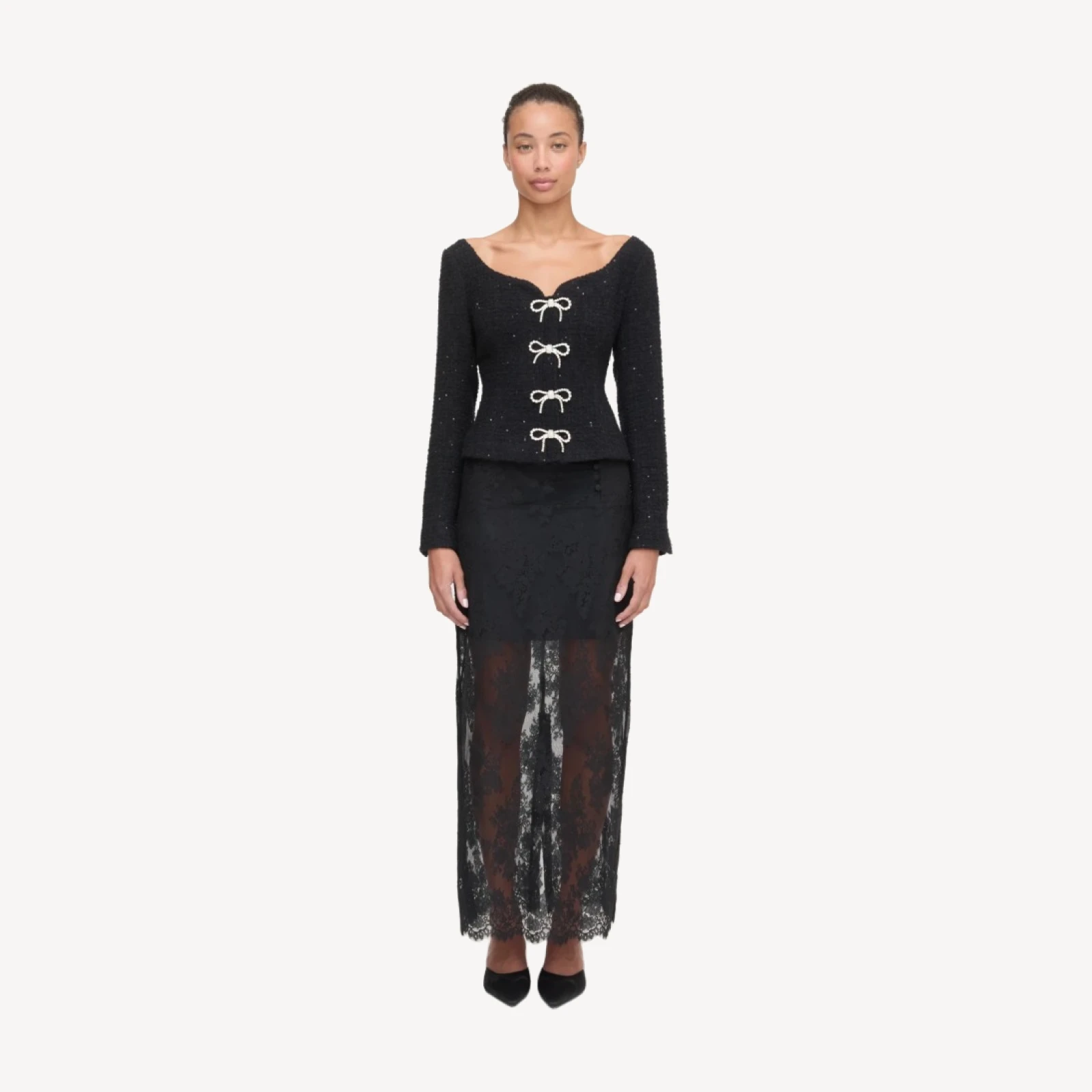 The Lark Skirt - Black Lace