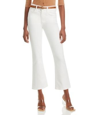 Joe's Jeans The Callie High Rise Cropped Flare Jeans in White