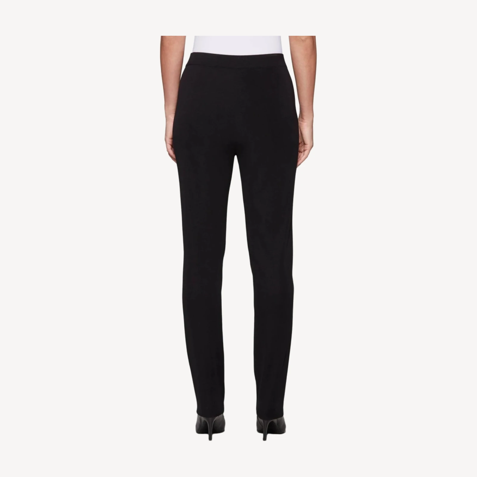 Nancy Straight Leg Mylana Knit Pant, Black - True Fit
