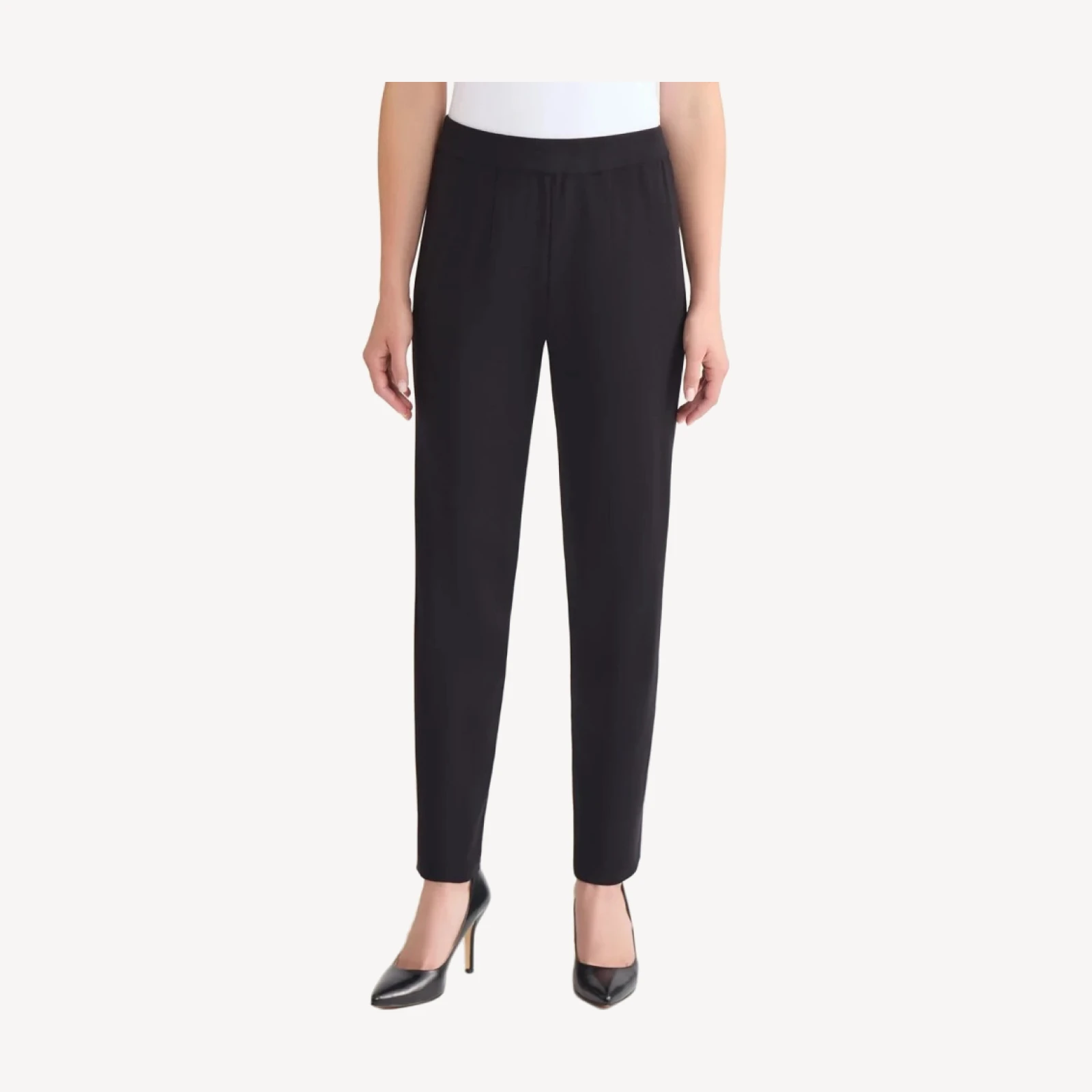 Nancy Slim Leg Mylana Knit Pant, Black - True Fit
