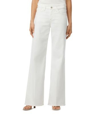 Joe's Jeans The Lou Lou Mid Rise Wide Leg Jeans in White