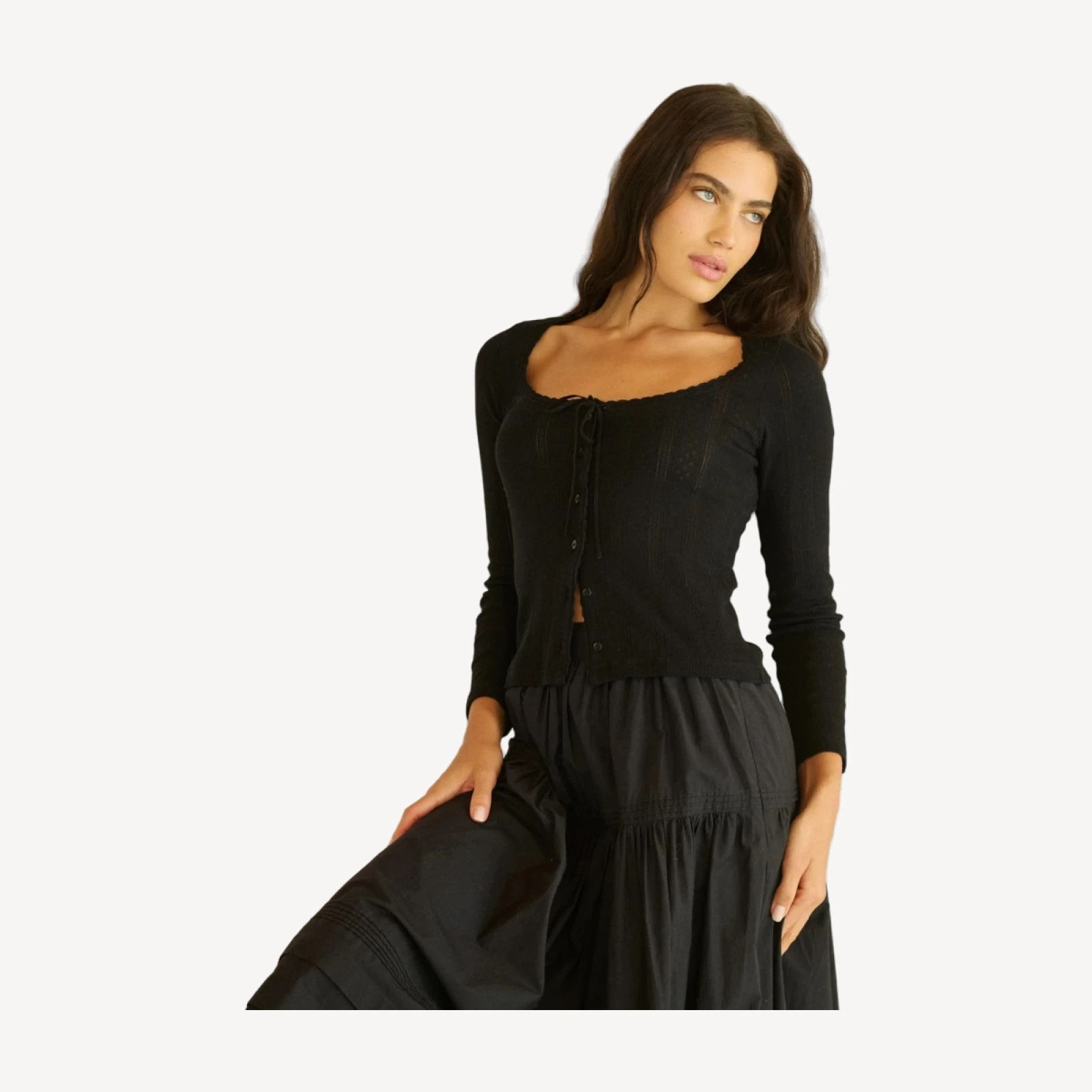 LORI TEE -- BLACK
