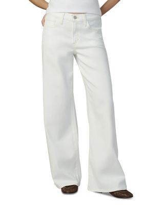 Joe's Jeans The Lou Lou Low Rise Wide Leg Jeans in White