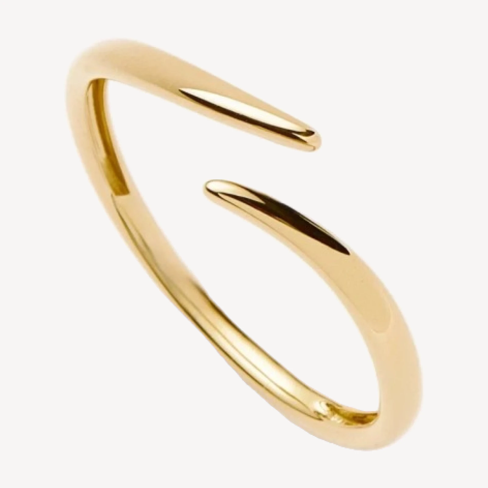 Solid Gold Open Claw Ring | 9ct Solid Yellow Gold