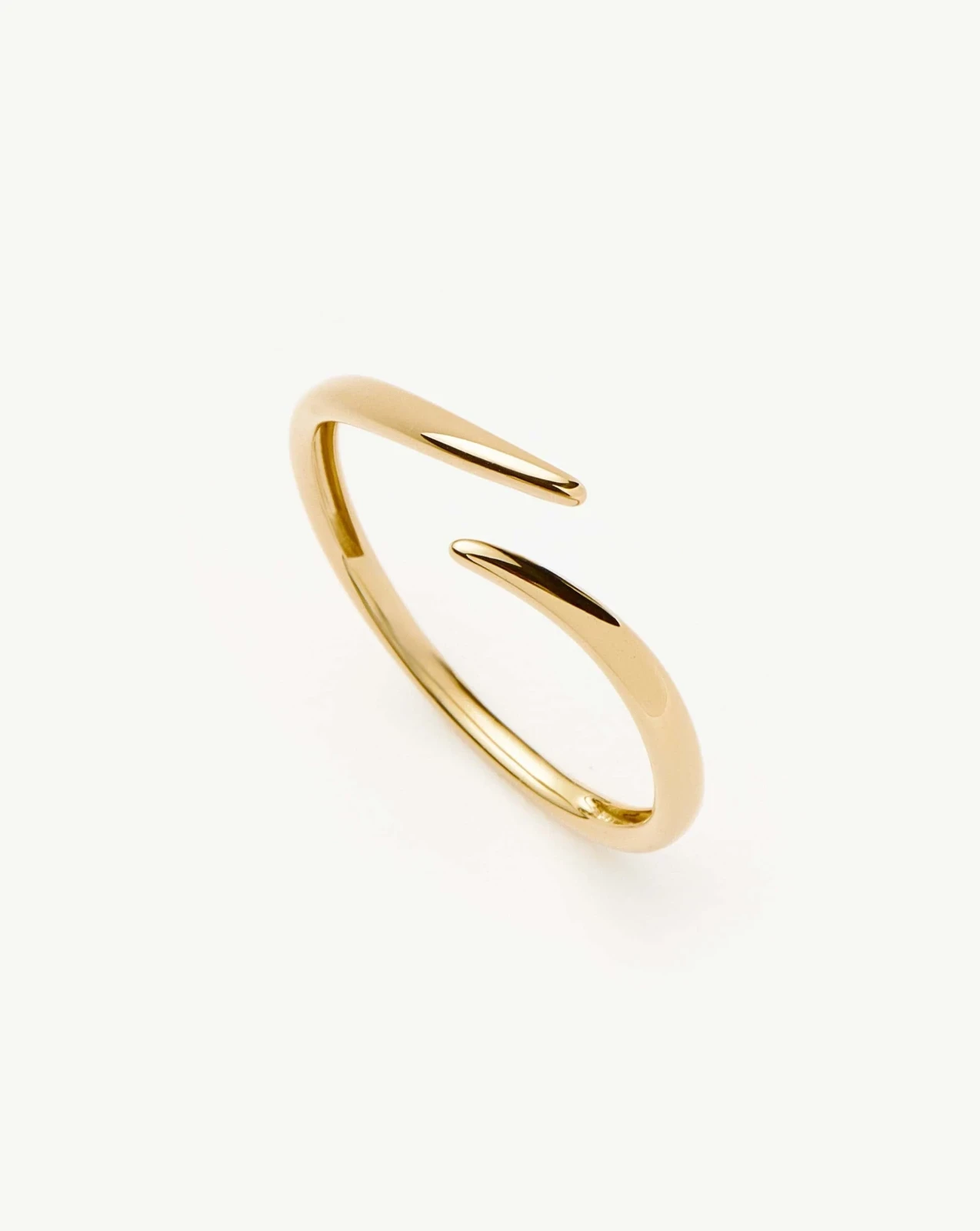 Solid Gold Open Claw Ring | 9ct Solid Yellow Gold