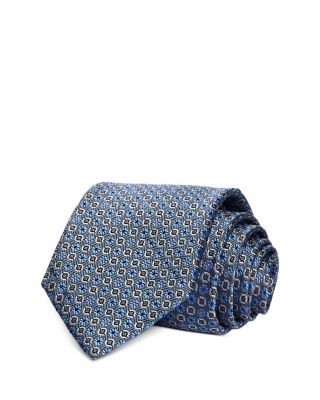 David Donahue Neat Jacquard Classic Silk Tie