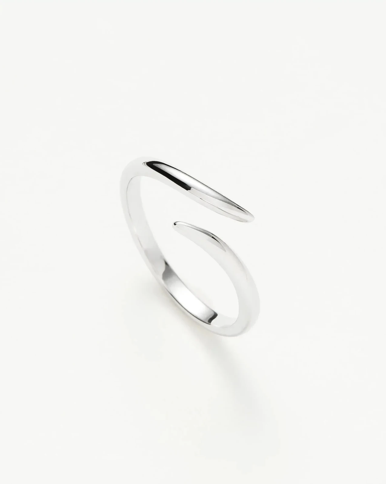 Solid Gold Open Claw Ring | 9ct Solid White Gold