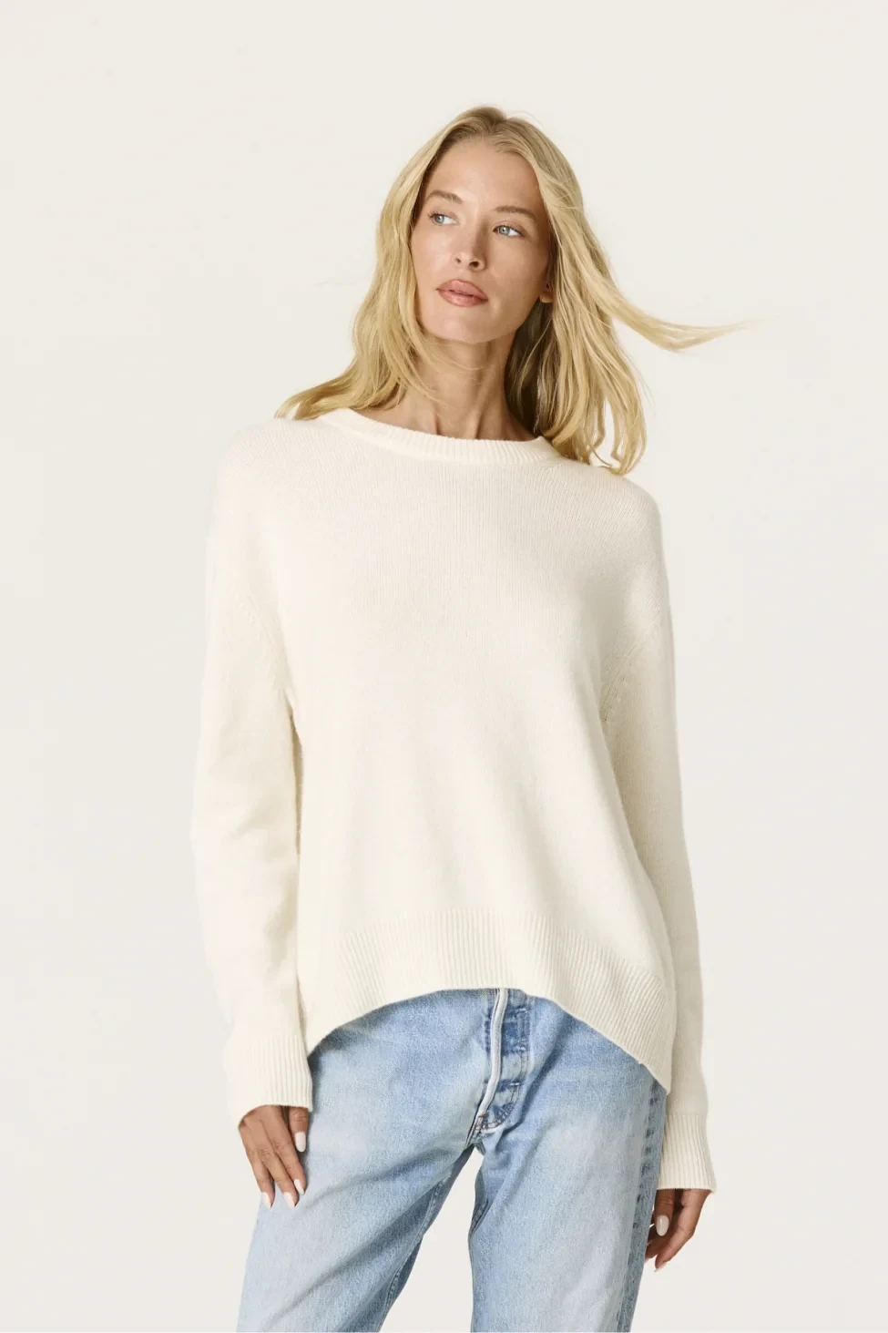 KAIA CASHMERE SWEATER - ECRU