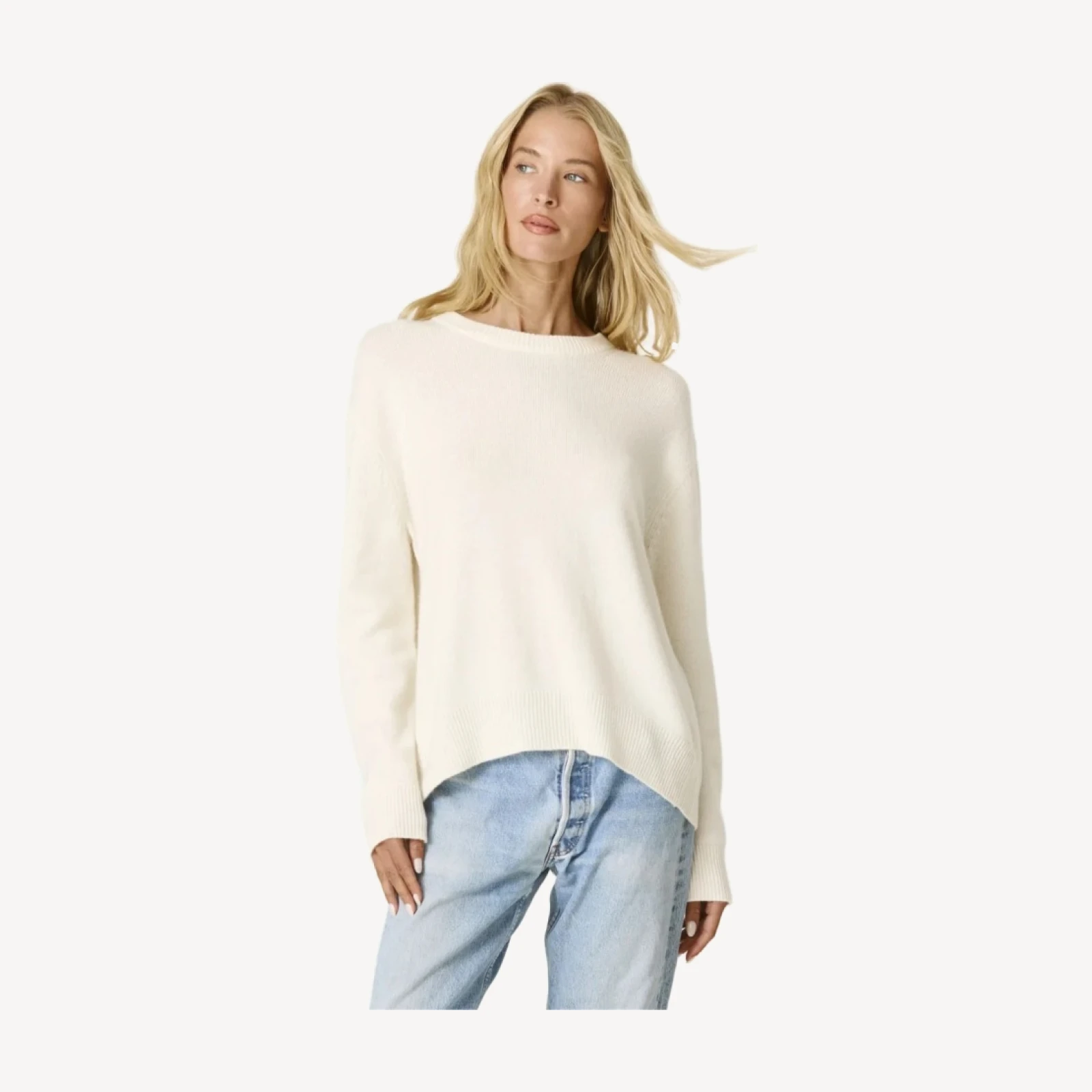 KAIA CASHMERE SWEATER - ECRU