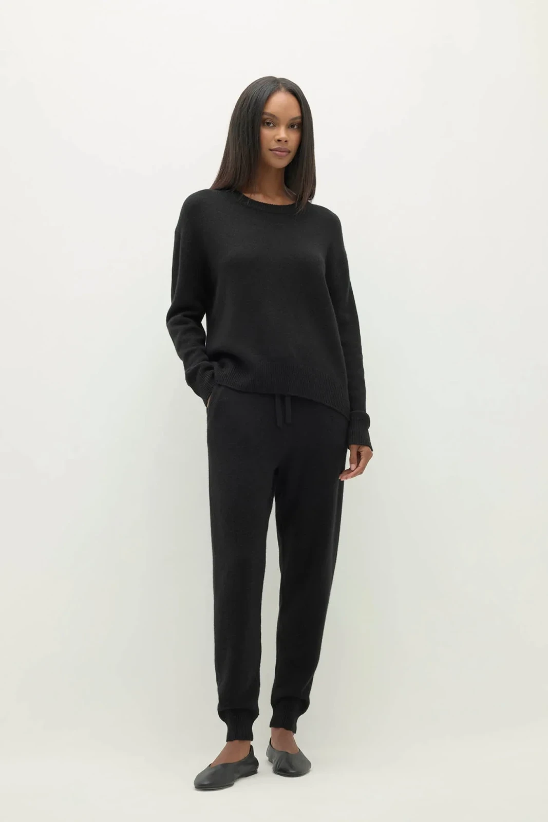 KAIA CASHMERE SWEATER - BLACK