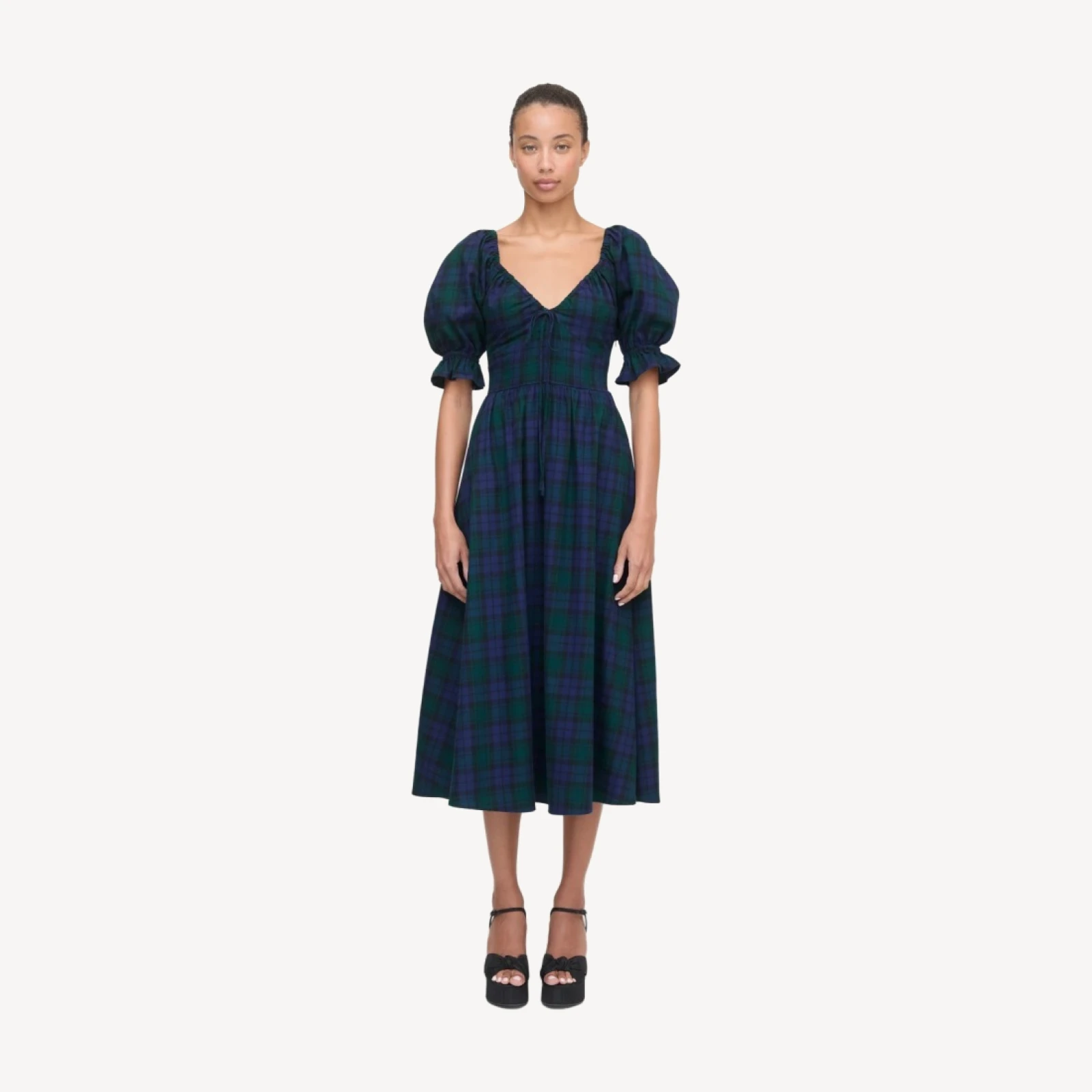The Ophelia Dress - Blackwatch Tartan