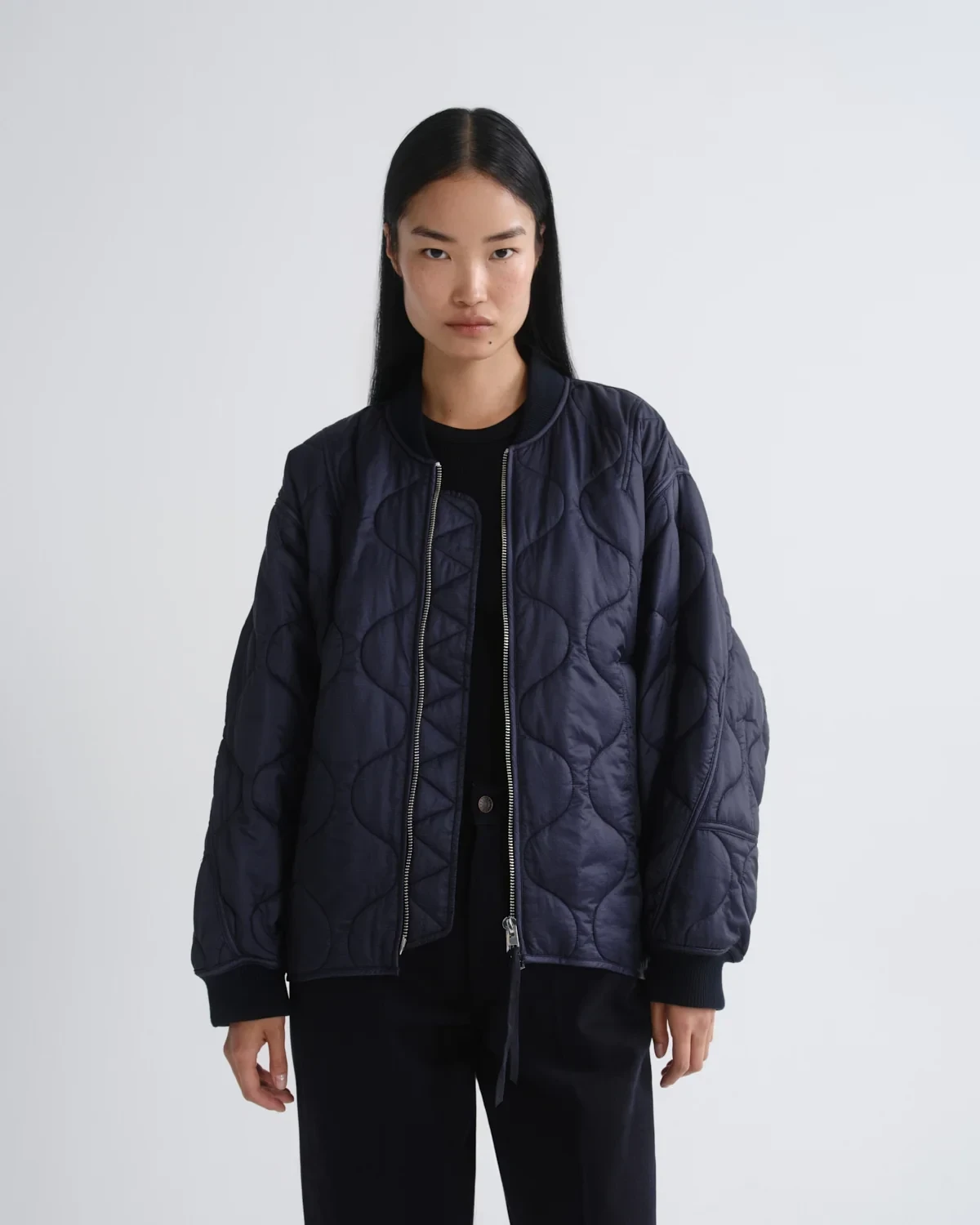 Isla Quilted Jacket in Ink