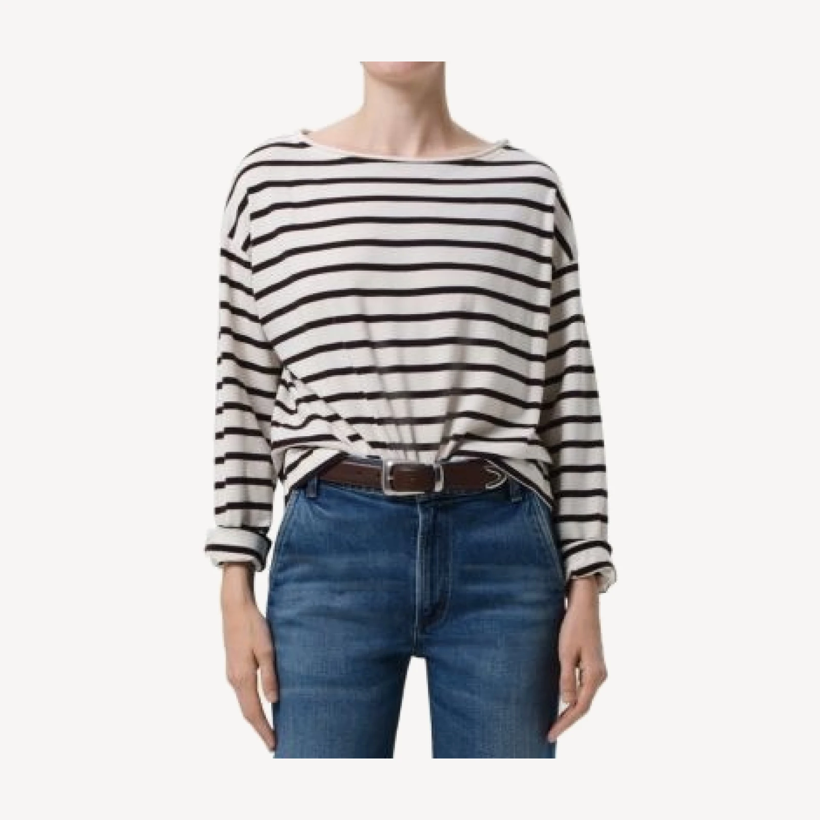 Citizens of Humanity Boat Neck Long Sleeve Tee