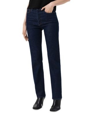 Agolde 90's Pinch Long Waist High Rise Straight Leg Jeans in Reissue