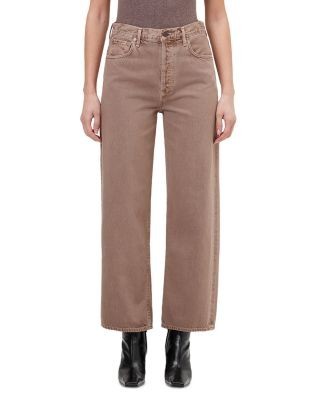 Agolde Ren High Rise Wide Leg Ankle Jeans in Ceramic