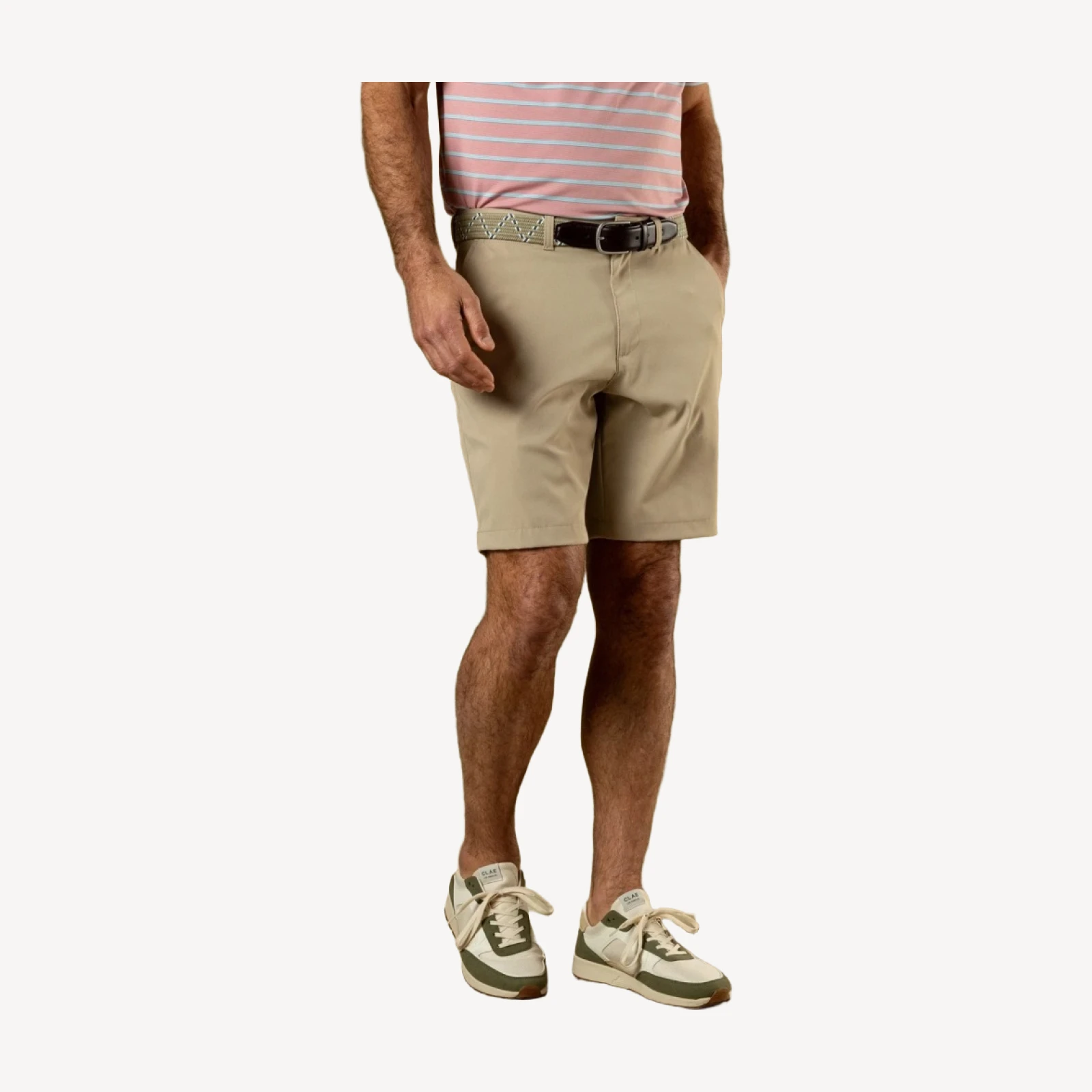 9" Long Drive Performance Short - Khaki