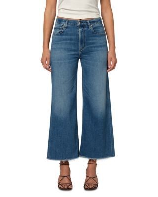 Citizens of Humanity Lyra Wide Leg Cropped Jeans in Verve