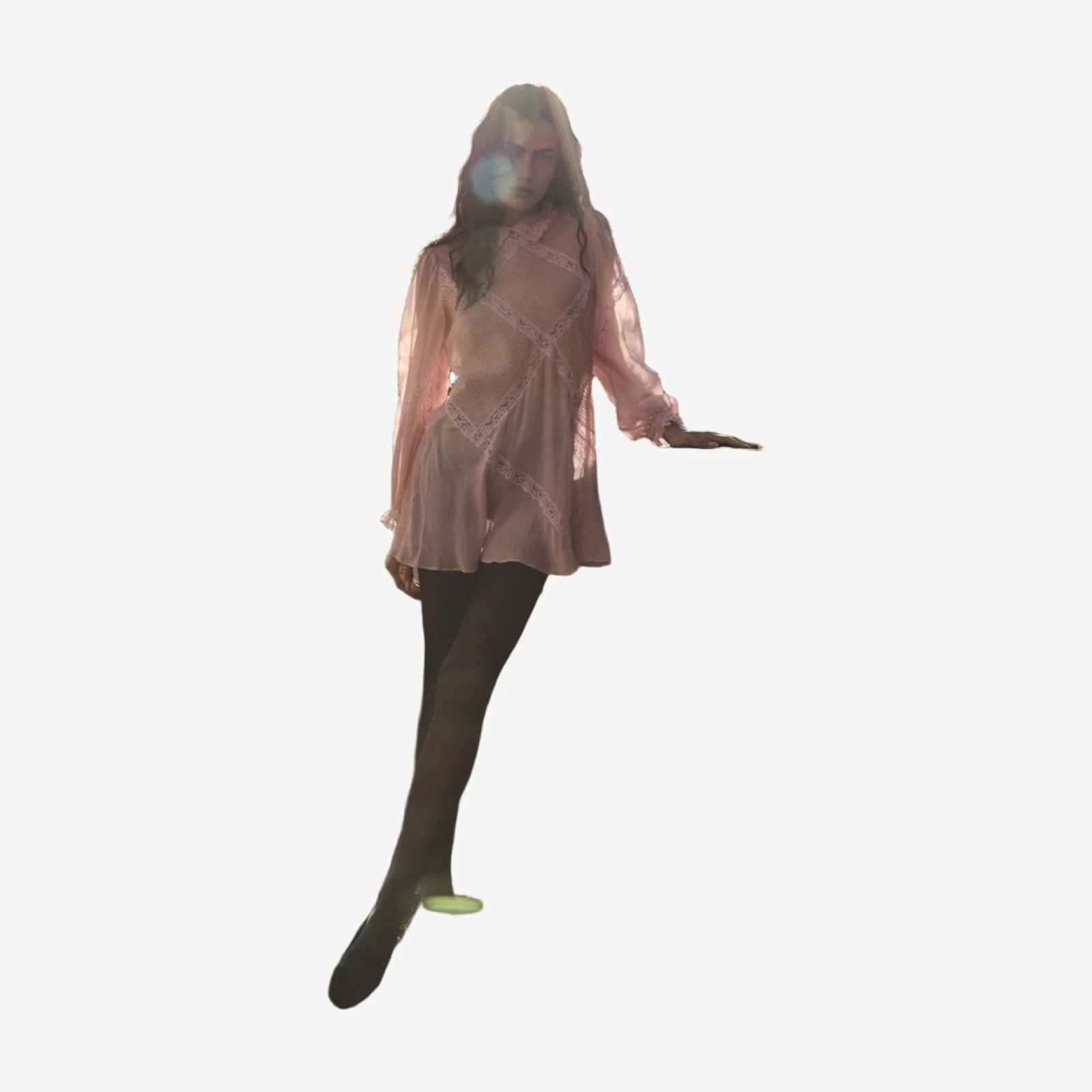 LOUISETTE DRESS -- PINK HYDRANGEA