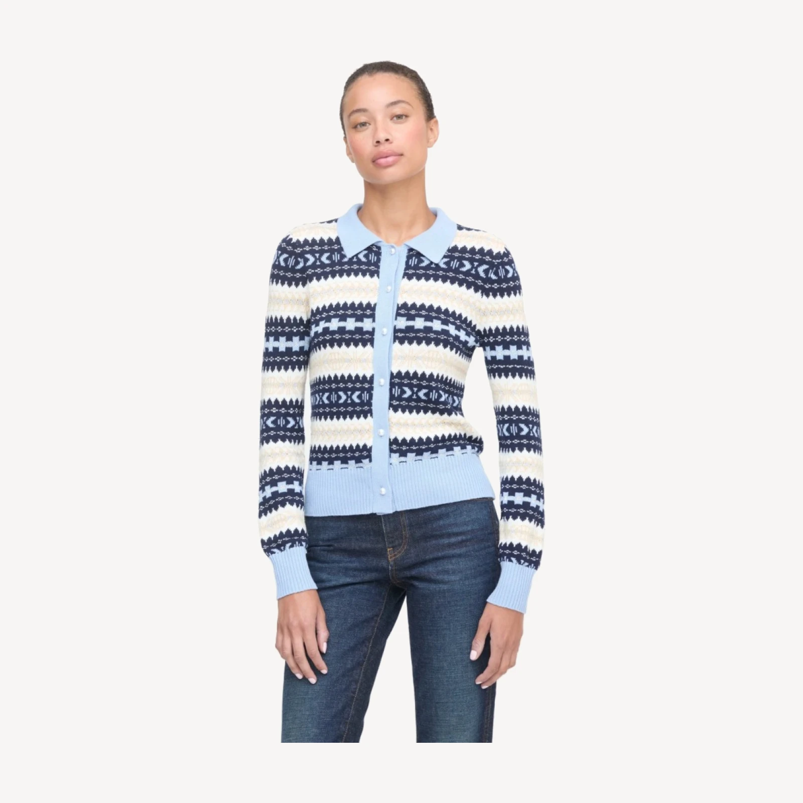 The Mairead Cardigan - Blue Multi