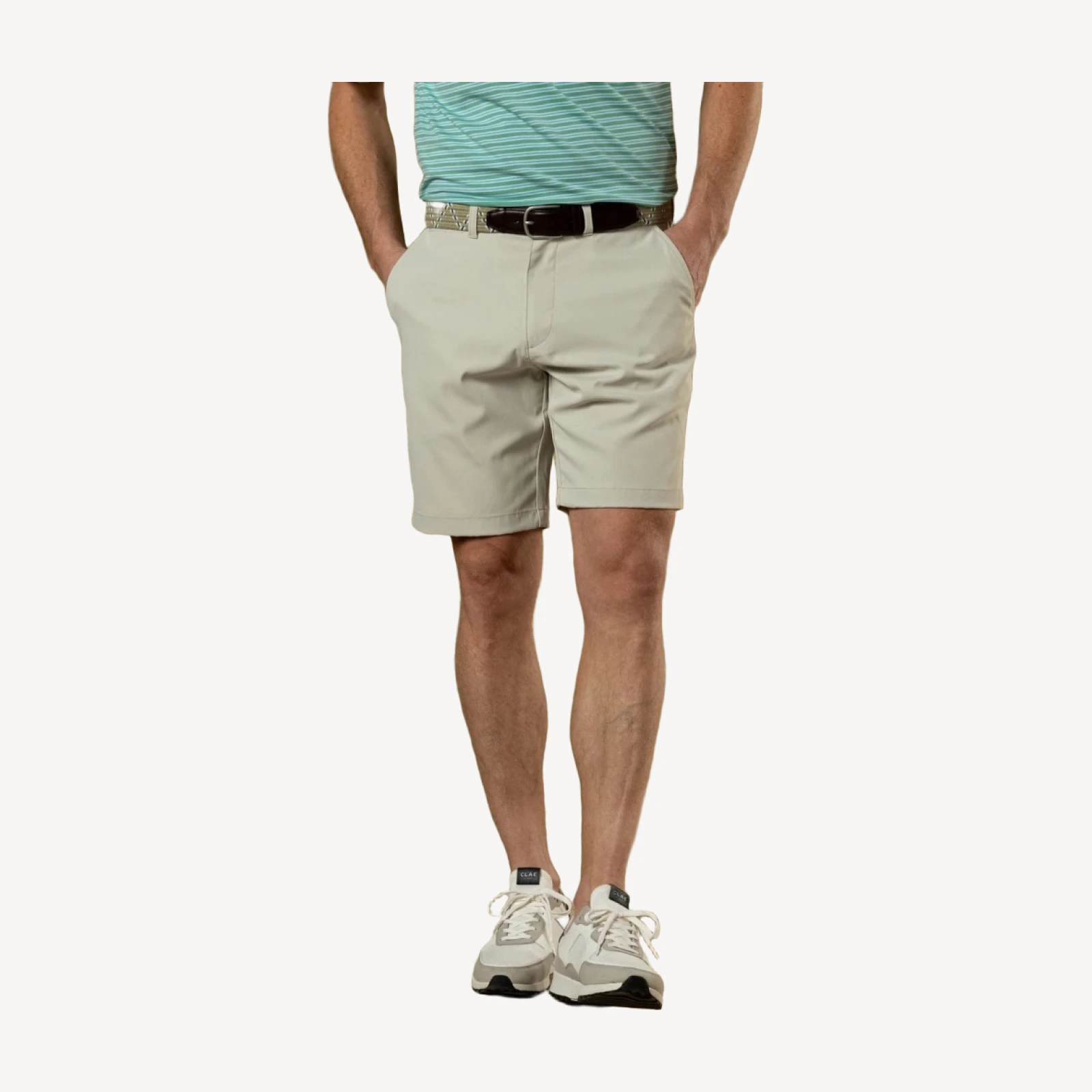 9" Long Drive Performance Short - Stone