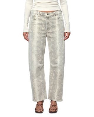 Citizens of Humanity Miro Barrel Leg Jeans in Python