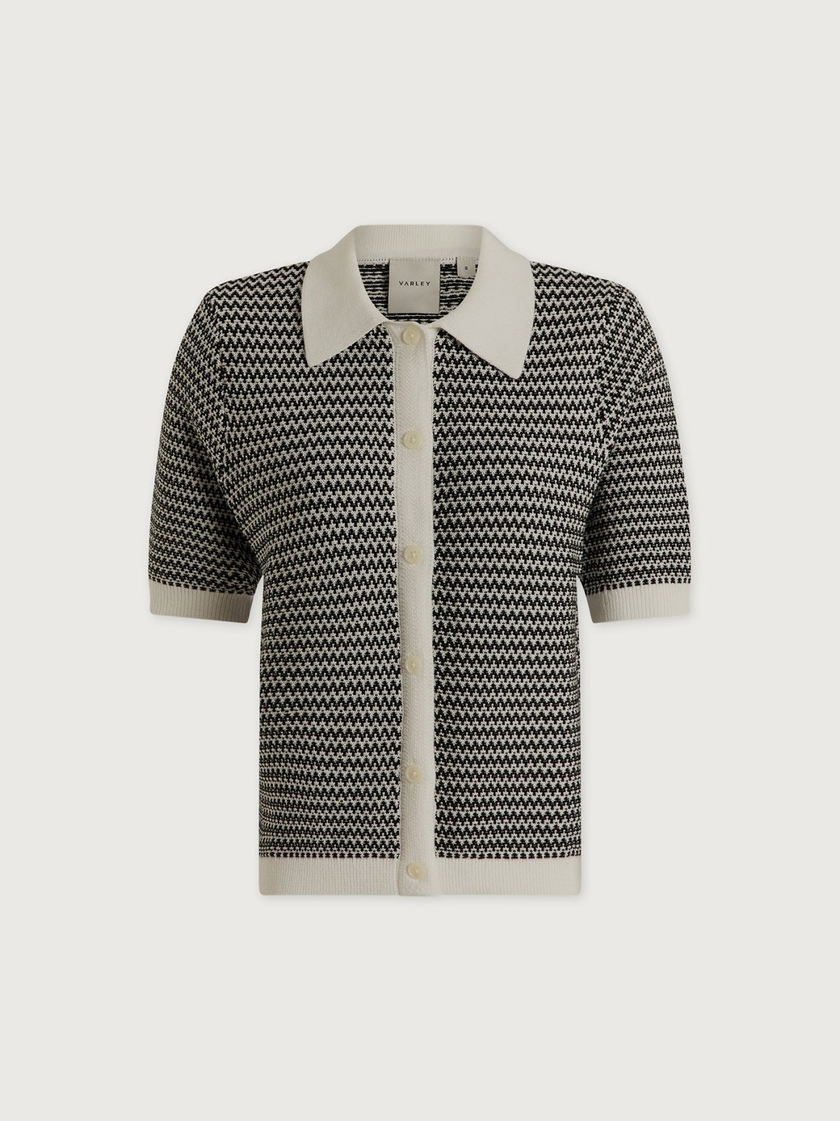 Gaelle Polo Knit Top