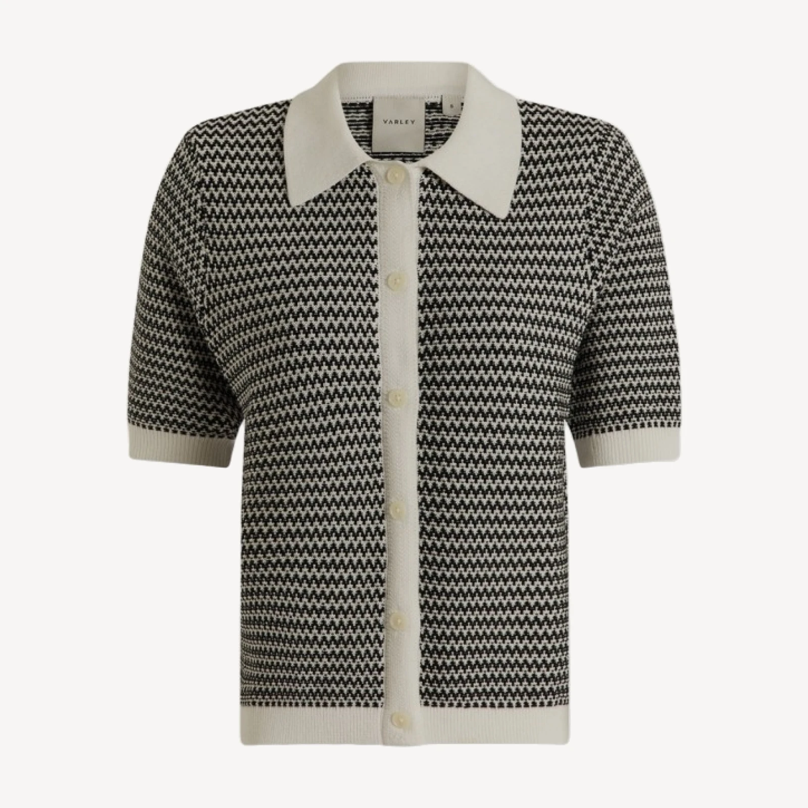 Gaelle Polo Knit Top