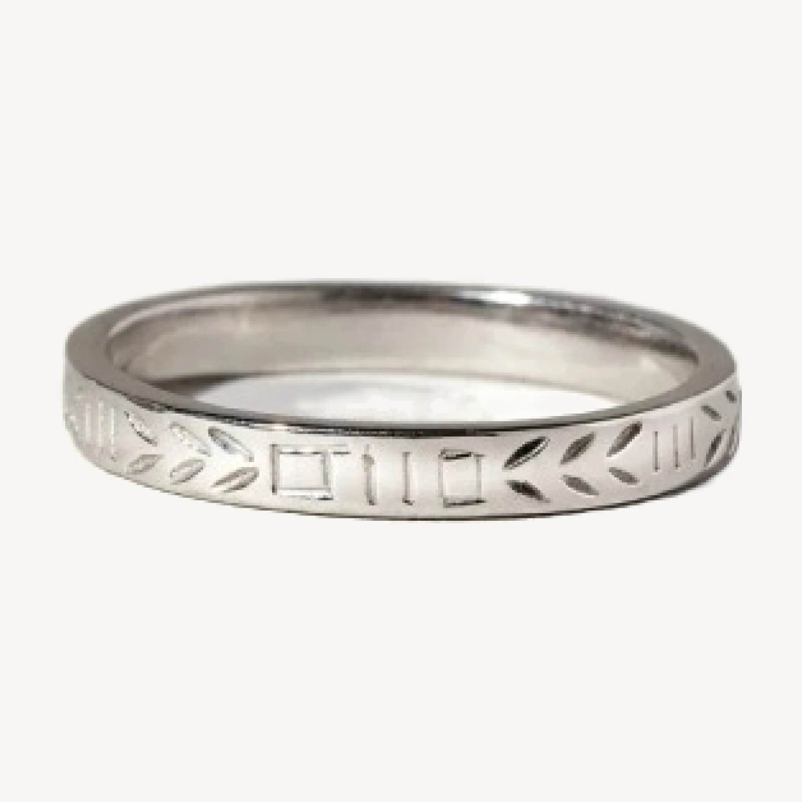 Etched Infinity Pattern Band