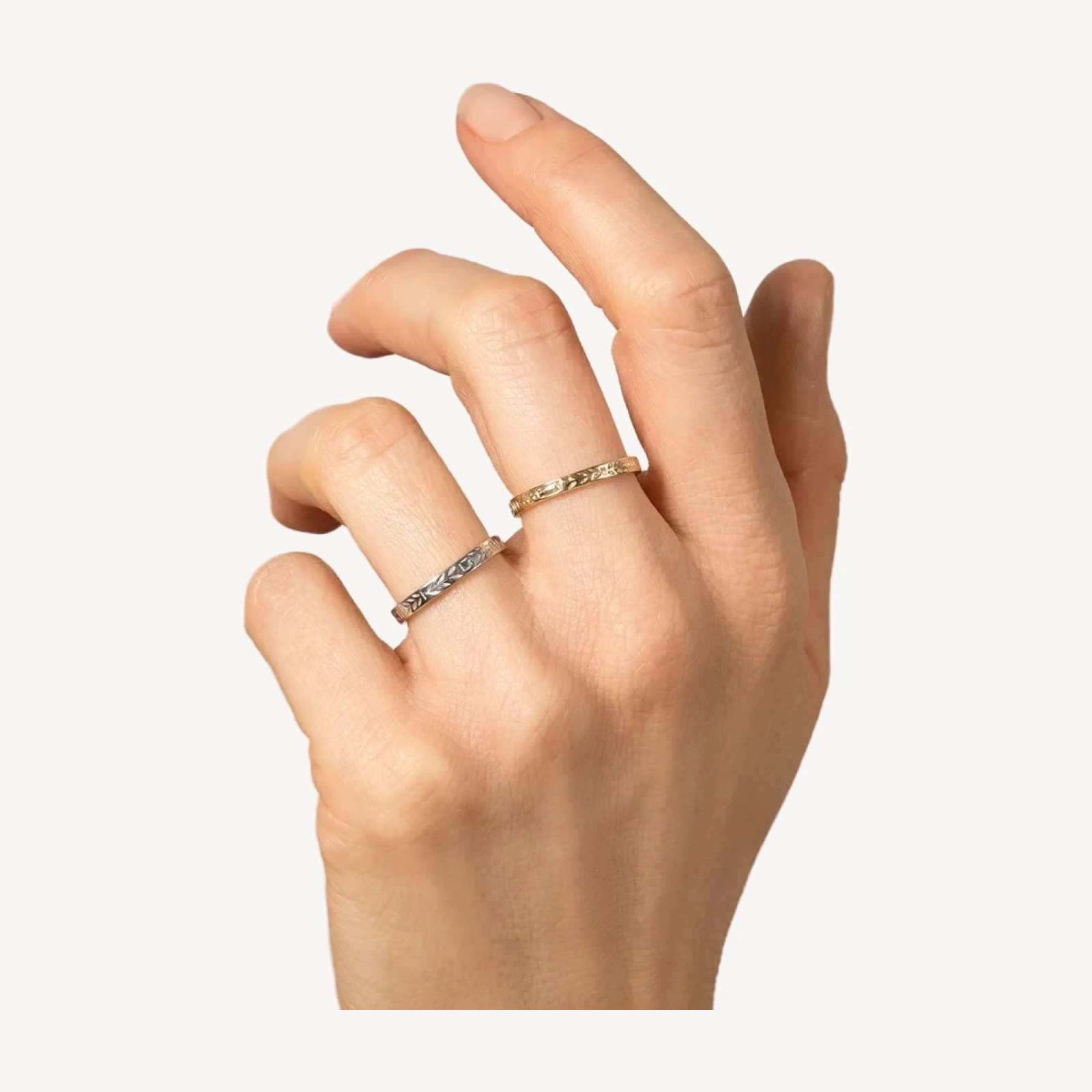 Etched Infinity Pattern Band