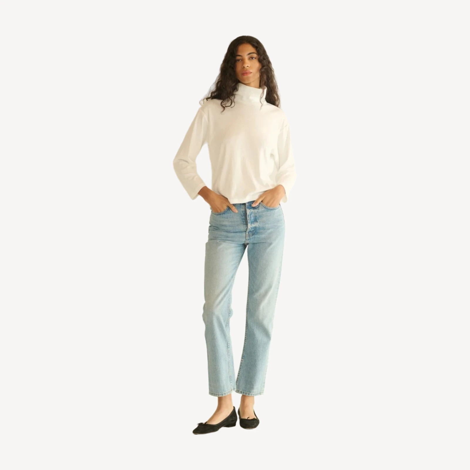 HAWTHORN TURTLENECK -- SALT