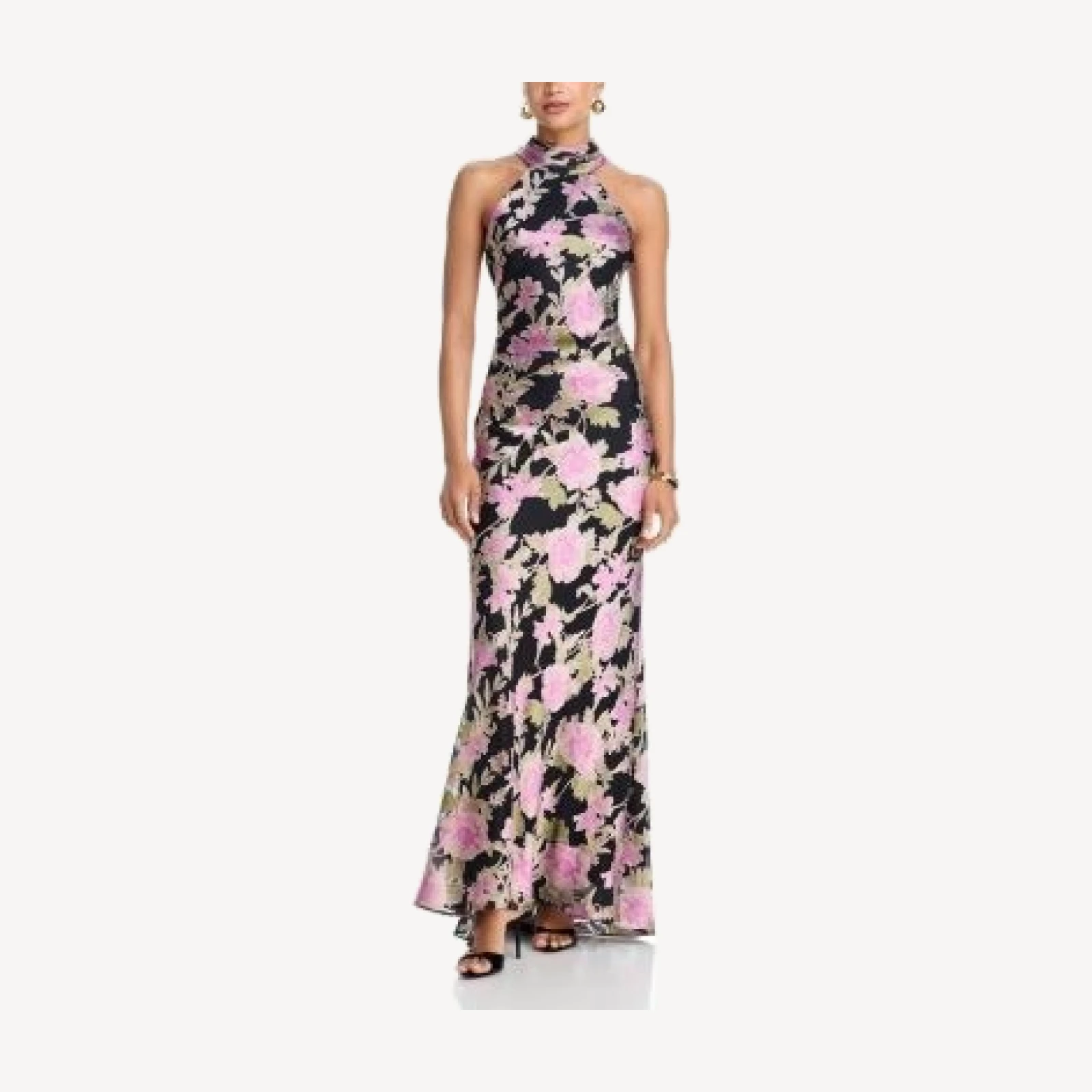 Aqua Floral Burnout Chiffon Dress - Exclusive