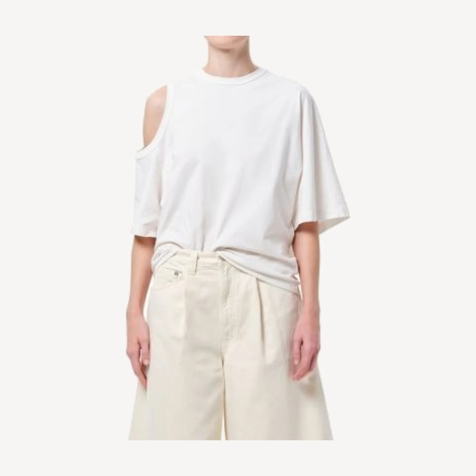 Agolde Shoulder Cut Out T Shirt