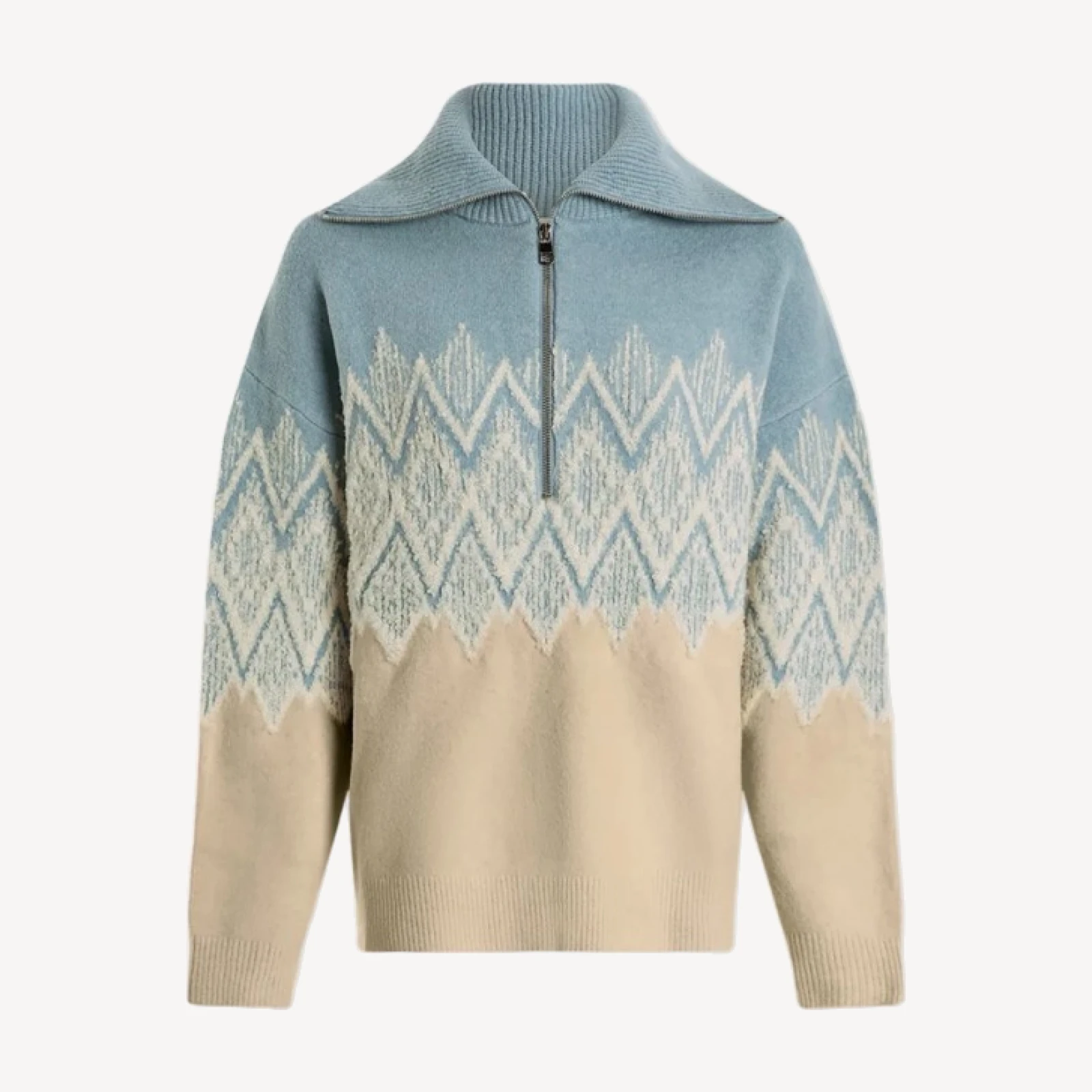 Hedda Fairisle Half-Zip Knit
