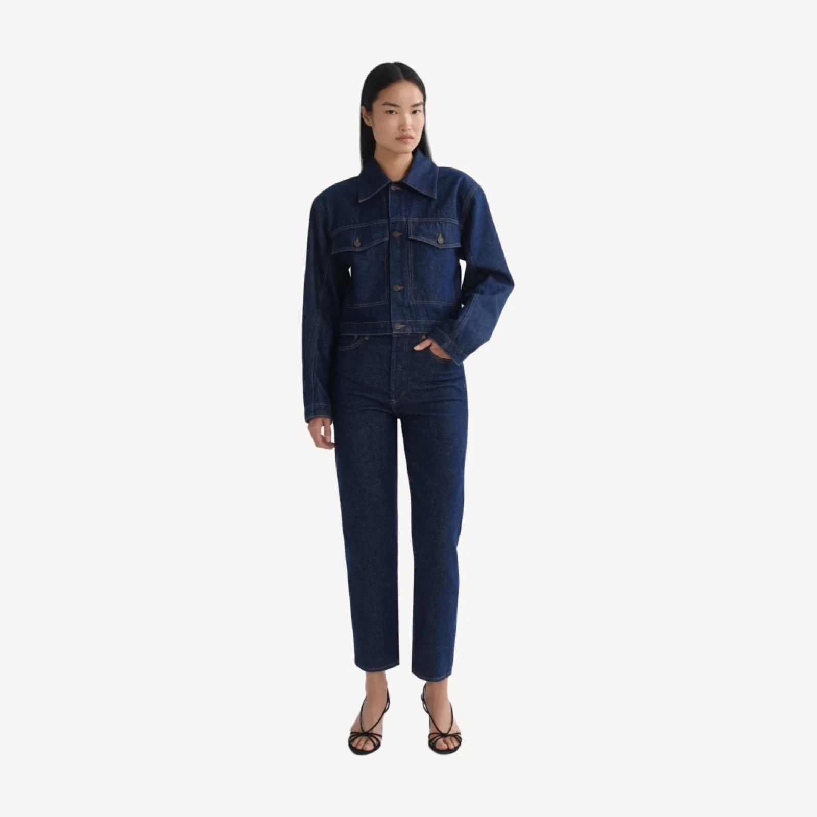 90's Pinch Waist Crop (Comfort Stretch) in Reissue