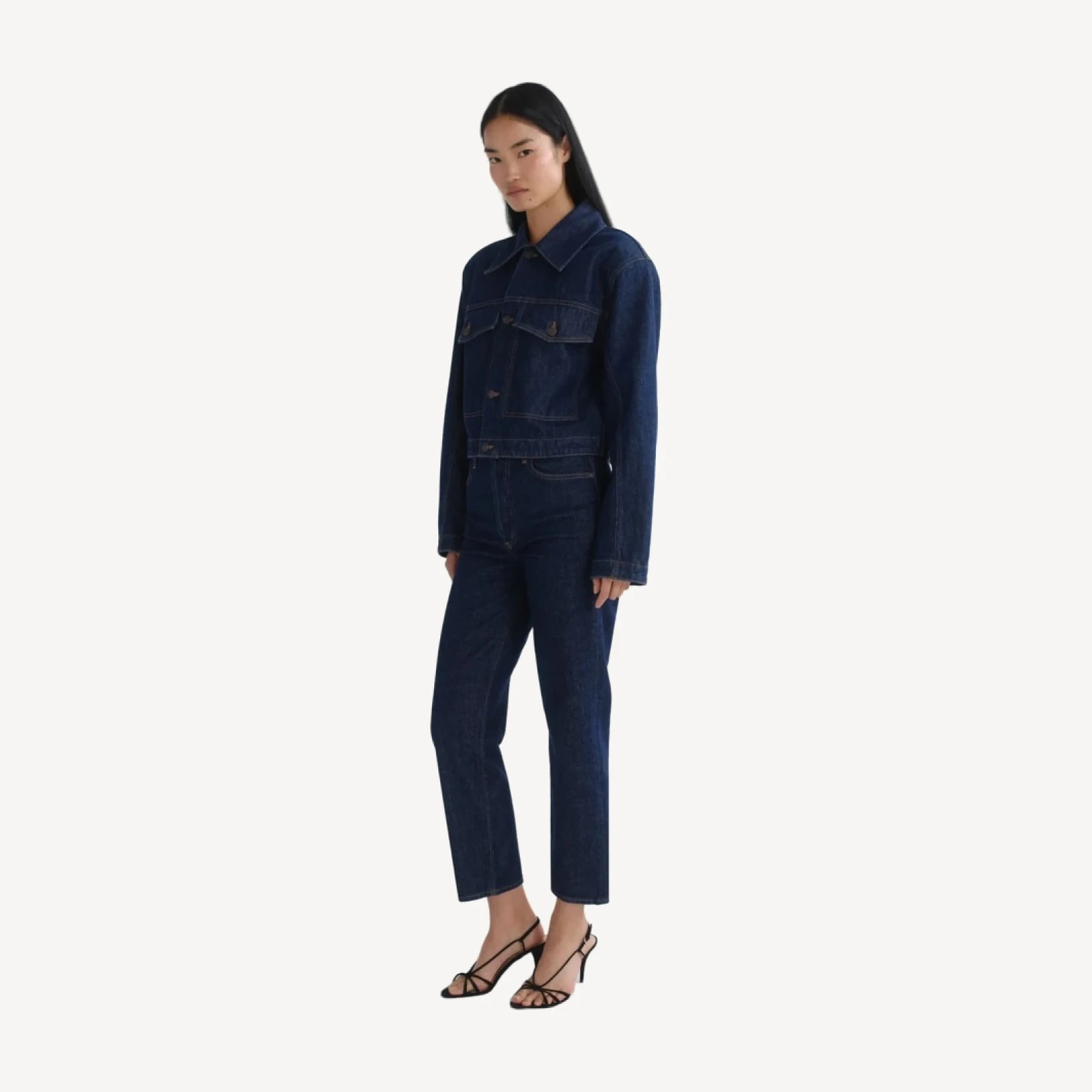 90's Pinch Waist Crop (Comfort Stretch) in Reissue