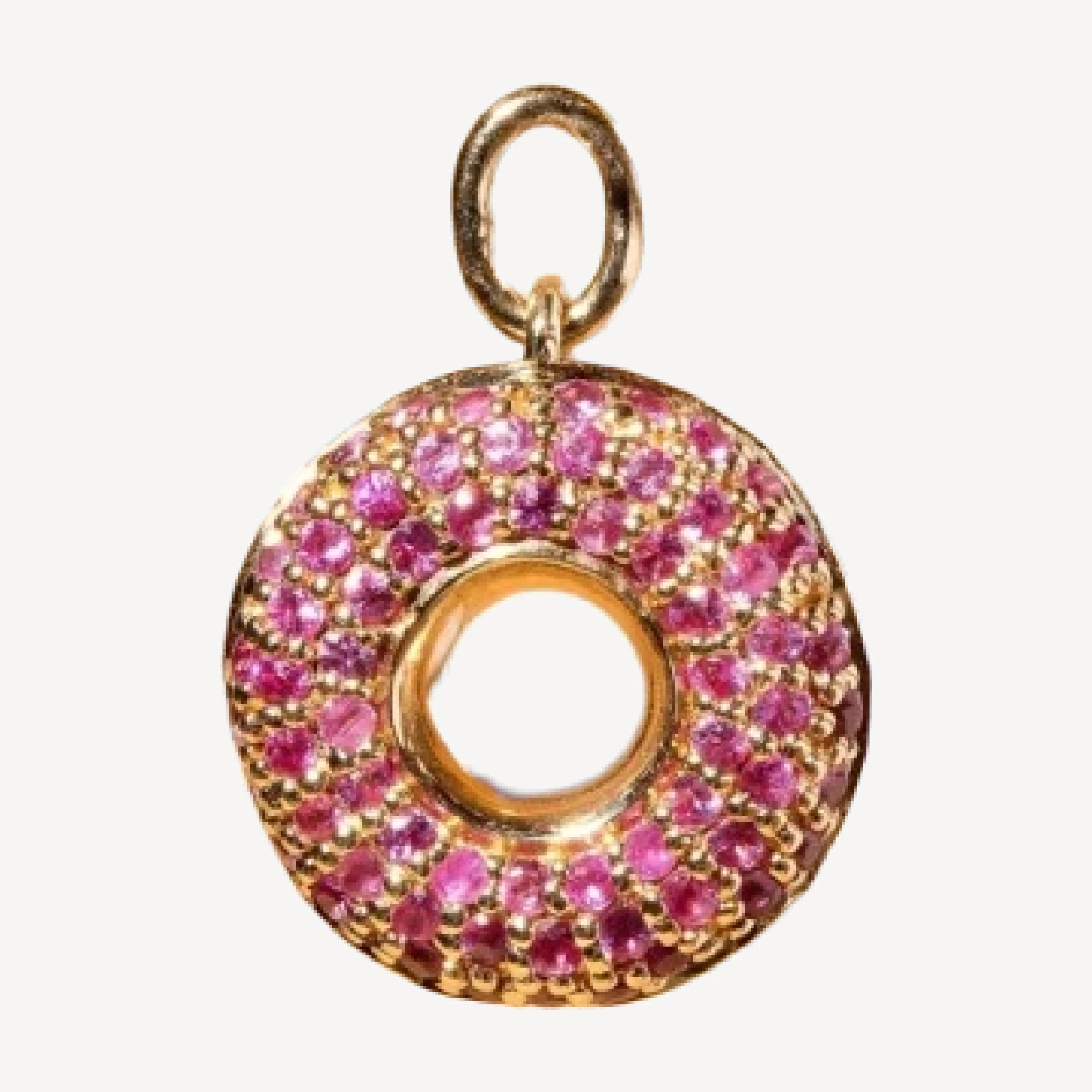 Strawberry Donut Charm