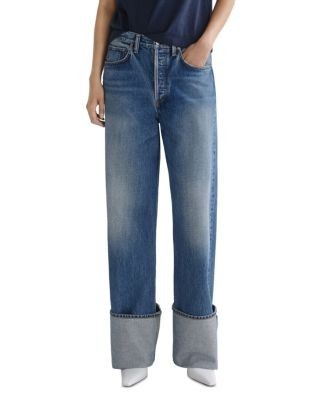 Agolde Big Cuff High Rise Straight Jeans in Liberty