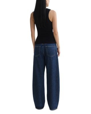 Agolde Low Curve Utility High Rise Tapered Jeans in Rank