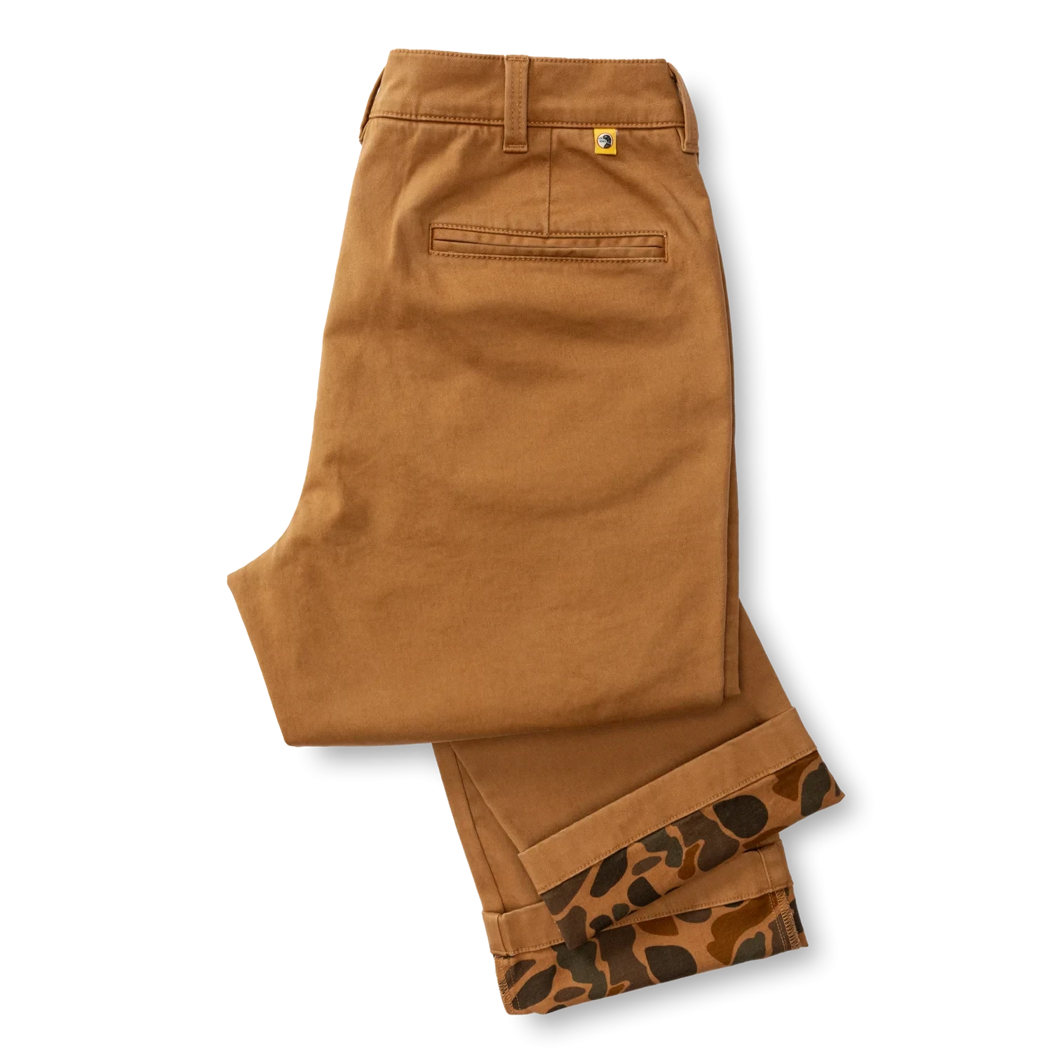 Classic Fit Brushed Back Gold School Chino