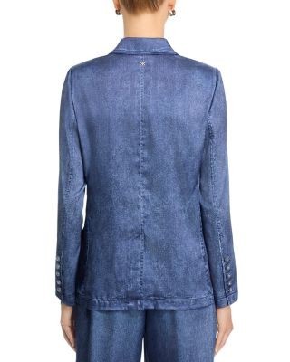 Kobi Halperin Veronica Denim Print Satin Jacket, photo 4