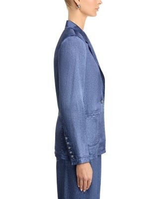 Kobi Halperin Veronica Denim Print Satin Jacket, photo 5