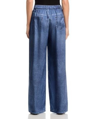 Kobi Halperin Sage Denim Print Satin Pants, photo 2