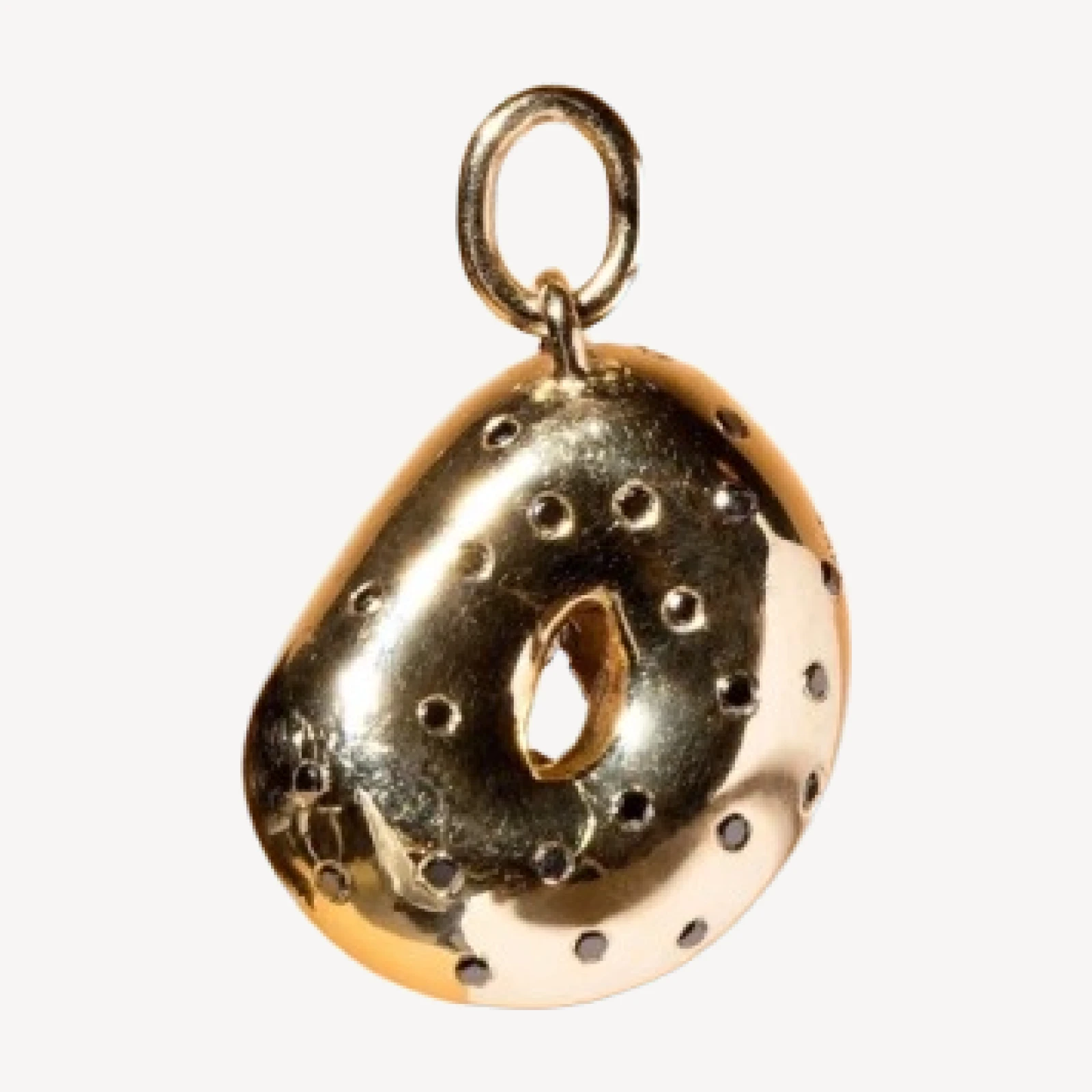 Poppy Seed Bagel Charm with Cream Cheese & Chives