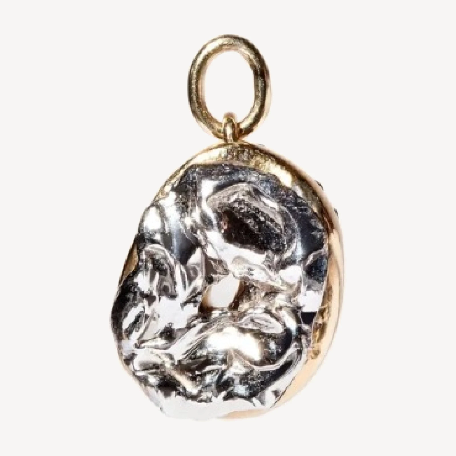 Poppy Seed Bagel Charm with Cream Cheese