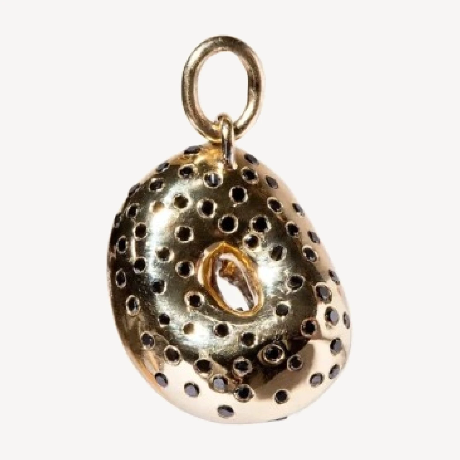 Poppy Seed Bagel Charm with Cream Cheese