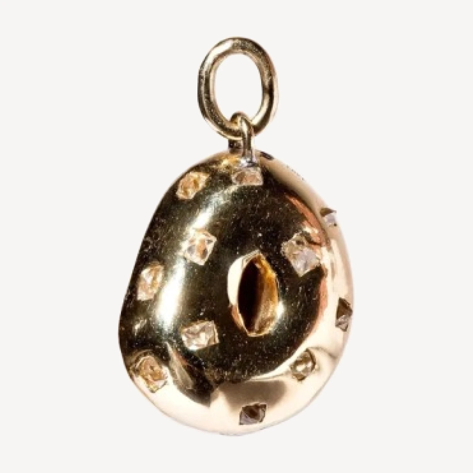 Salt Bagel Charm with Cream Cheese & Chives